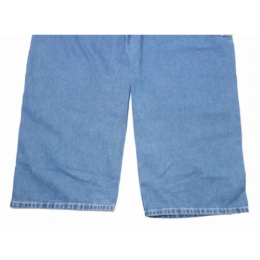 NWT Dickies Denim Bib Overalls Medium Wash Blue Cotton 8396SNB Mens Size 48 x 30